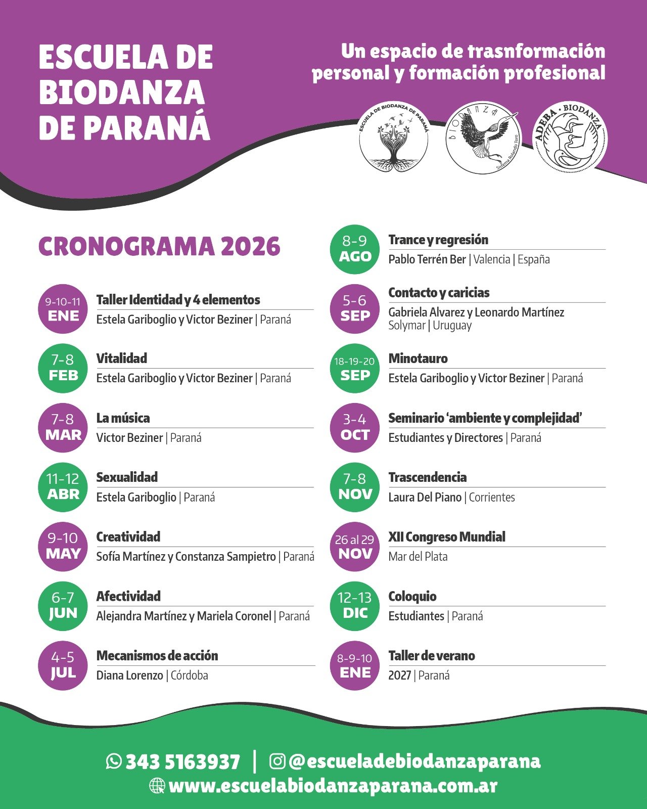 Cronograma 2026